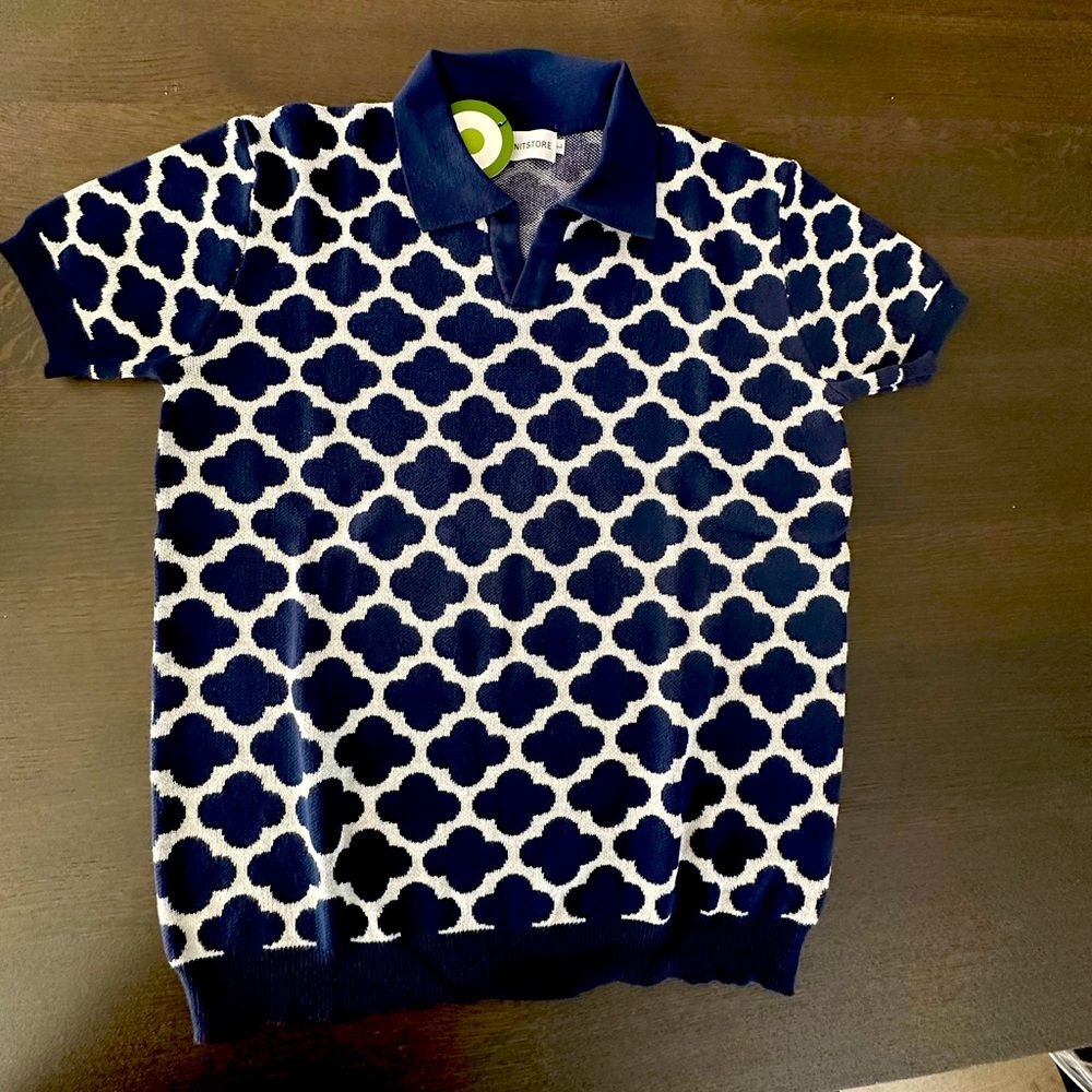 OXKNIT 60s & 70s Retro Style - Knit Shortsleeve Polo